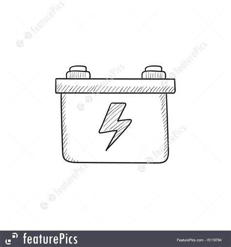 Car Battery Drawing at PaintingValley.com | Explore collection of Car Battery Drawing