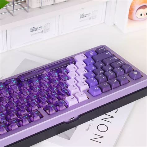 Purple Lilac Gradient 209 PBT Sublimation & PC Transparent Hybrid ...
