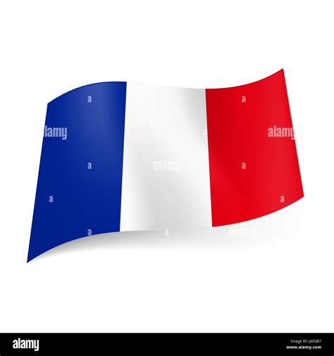National flag of France: blue, white and red vertical stripes Stock ...