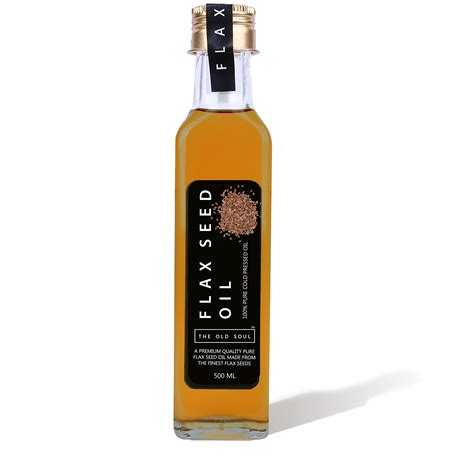 THE OLD SOUL 100% Pure Cold Pressed Oils (Flaxseed Oil, 500 ML ...