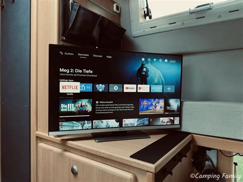 24-Zoll Smart-TV mit 12V für den Camper - Camping Family