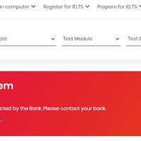 IDP IELTS — Payment error