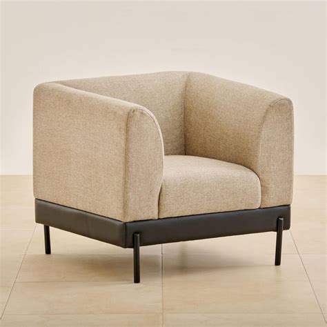 Buy Kiro Fabric 1-Seater Sofa - Beige from Home Centre at just INR 29995.0