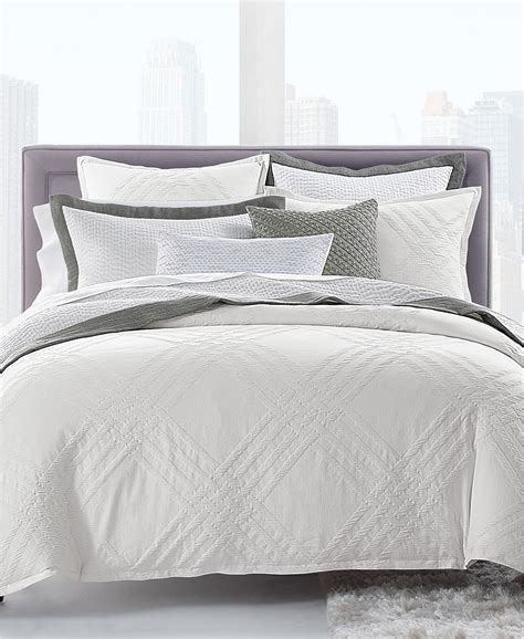 CLOSEOUT! Hotel Collection Locked Geo Bedding Collection, Created for ...
