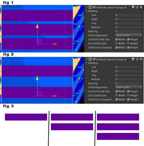 Unity 3D Vertical Layout Group 的图像结果
