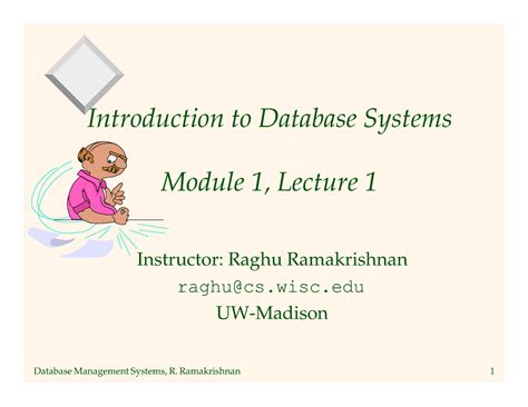 Dbms-1 - important - Introduction to Database Systems Module 1, Lecture ...