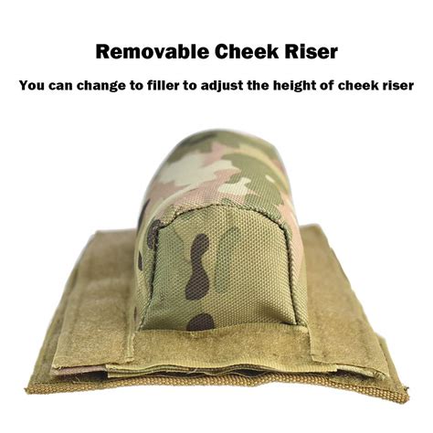Risunpet Rifle Cheek Riser Tactical Rifle Buttstock Cheek Riser and ...