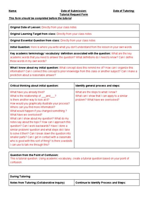 Image result for Excellent Tutorial Form