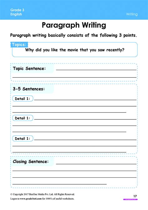 Image result for 3rd Grade Paragraph Writing