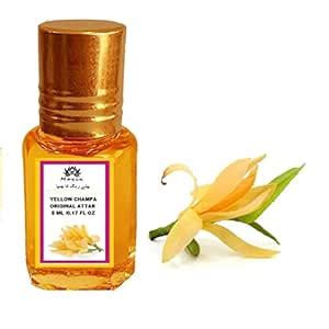 Mayin Natural Yellow Champa Attar Perfume for Men and Women, 5 ml ...