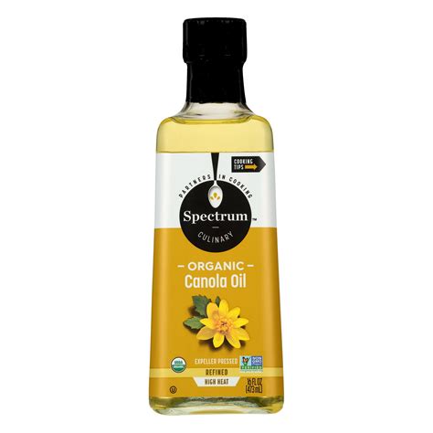 Spectrum Naturals Organic Expeller Pressed Canola Oil for Cooking, 16 ...