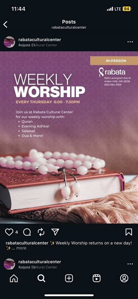 Weekly Worship, 3533 Lexington Ave N, Arden Hills, MN, United States ...