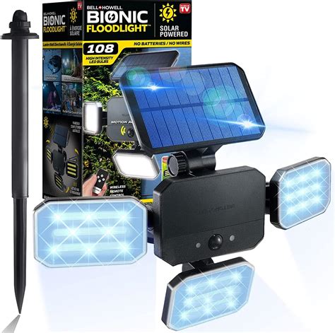 Bell+Howell Bionic Spotlight Original LED Solar Outdoor Lights with ...