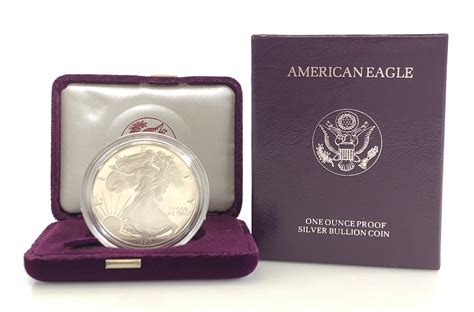 Lot - 1990-S 1 OZ PROOF SILVER AMERICAN EAGLE COIN