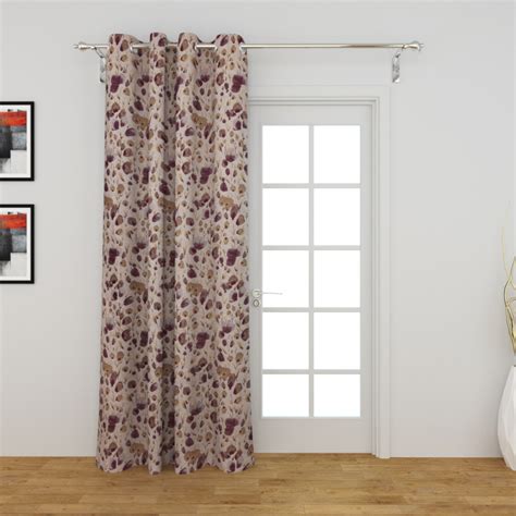 Buy Matrix Floral Semi-Blackout Door Curtain from Home Centre at just ...