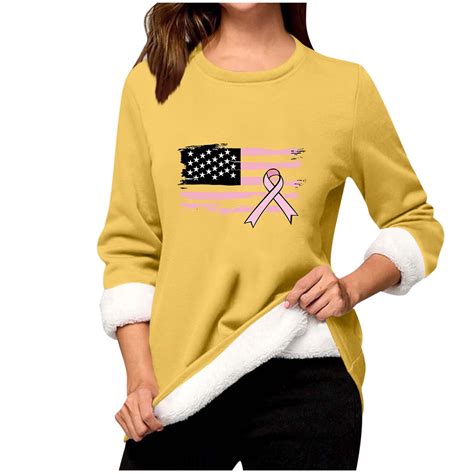Karight Breast Cancer Sweatshirts for Women Lightweight Long Sleeve ...