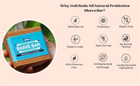Goli Soda All Natural Probiotics Shave Bar | Aloe Vera Juice | All Ages ...