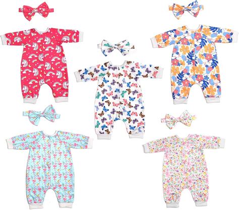 Sweet Dolly Reborn - Accesorios de ropa para muñecas bebé, 5 conjuntos de ropa para muñeca ...