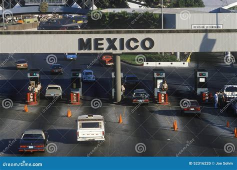 USA/Mexico Border in San Diego, CA Facing Tijuana Editorial Image ...