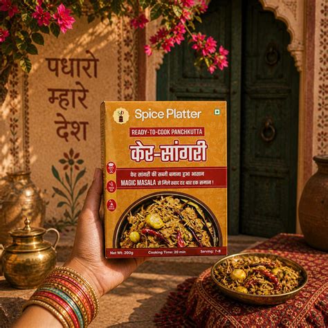Ker Sangri Ready-to-Cook Kit |20 Min Rajasthani Dish | Spice Platter