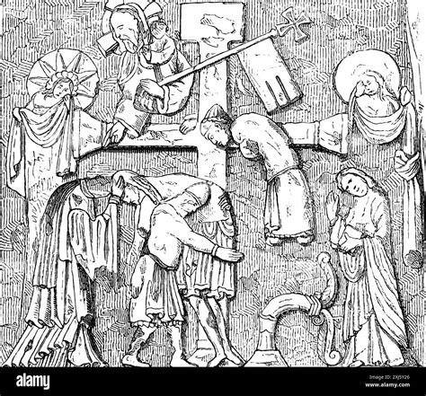 Relief on the Externsteine, Externsteine in Horn-Bad Meinberg, Germany ...