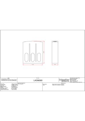 LAD96560_2DSalesDrawing_PDF Technical Drawing | Schneider Electric