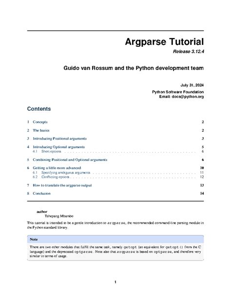 Python Argparse Tutorial 的图像结果