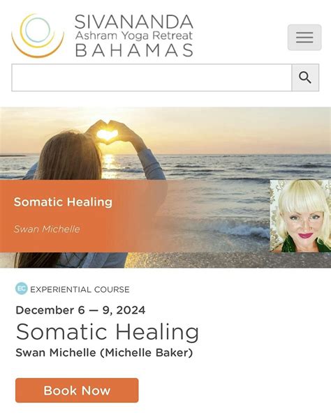 Somatic Healing Course Sivananda Bahamas WIth Swan Michelle, Sivananda ...