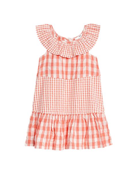 Buy Pure Cotton Gingham Checked Dress (2-8 Yrs) at Marks & Spencer
