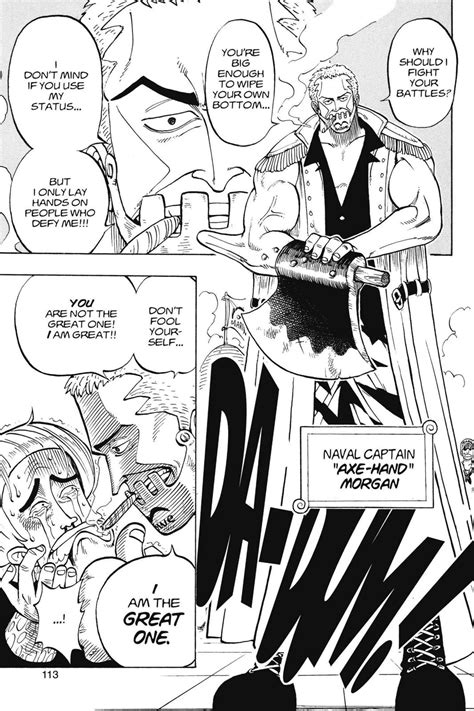 One Piece - Chapter 4 - Marine Lieutenant Axe Hand Morgan - One Piece Manga