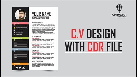 Image result for Tutorial Desain CV Di CorelDRAW