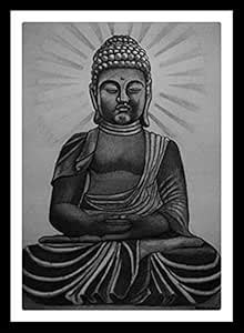 SHIVAN'S CREATIVE STUDIO, Sri Gautam Buddha, Graphite Pencil portrait ...