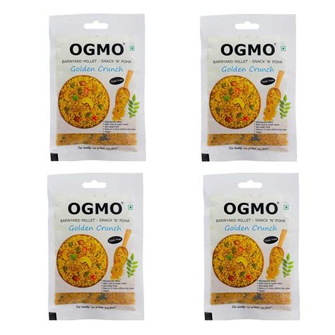 OGMO 4 Pack Golden Crunch Snack 'N' Poha : Amazon.in: Grocery & Gourmet ...