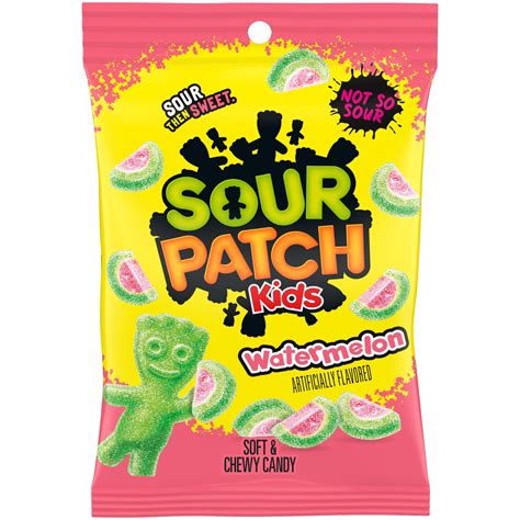 SOUR PATCH KIDS Watermelon Soft & Chewy Candy, 8 oz - Walmart.com