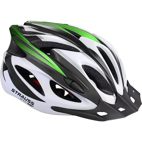 Strauss Adjustable Cycling Helmet with Detachable Visor | Light Weight ...