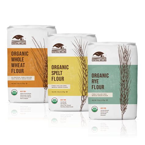 Whole-Grain Flour Sample Pack // Central Milling // Organic 3-Packs