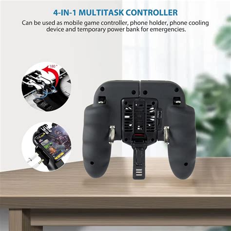 Buy Six-finger Gaming Controller PUBG Mobile Phone Controller Joystick ...