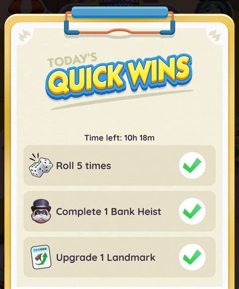Monopoly Go Quick Wins Schedule Today (February 22, 2026)