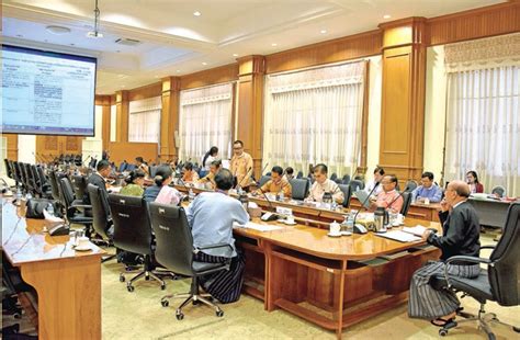 A session inside the Pyidaungsu Hluttaw in progress