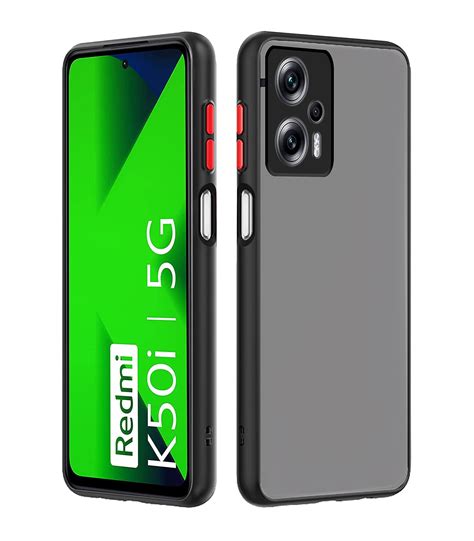 Pikkme Mi Redmi K50i 5G Back Cover | Hybrid Smoked Back | Full Camera ...