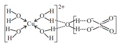 Given below are two statements . Statement I: In CuSO 4 .5 H 2 O , Cu ...