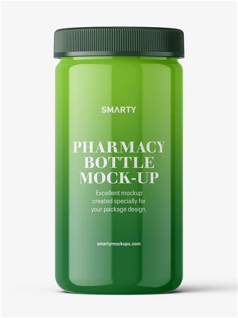 Pharmacy botte mockup / 100ct / Glossy - Mockups Design
