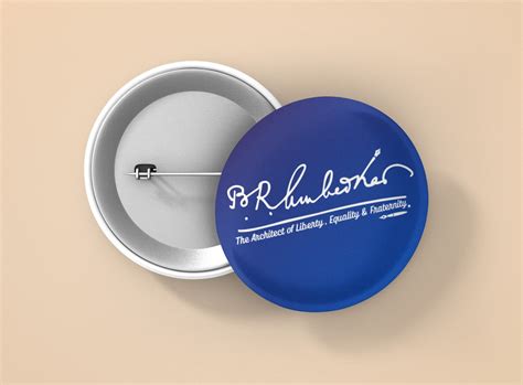 B.R.Ambedkar -Signature Pin Badge – wearstyloztee