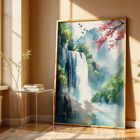 The Waterfall near Shanghai - Vaastu Paintings - TravelArty