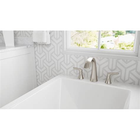Pfister Weller Brushed Nickel 2-handle Deck-mount Roman High-arc ...