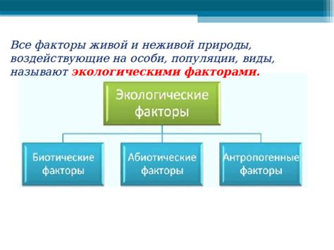 Абиотические факторы среды