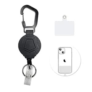 HASTHIP® Retractable Keychain Heavy Duty Carabiner Badge Holder 31.7 ...