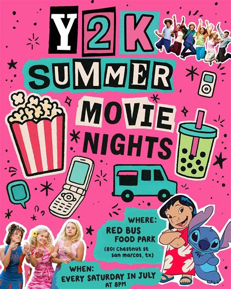 Y2K Summer Movie Nights, 801 Chestnut St, San Marcos, TX, United States ...