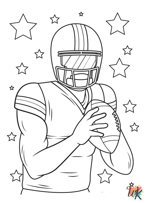 15 NFL Coloring Pages For Kids | Sports - ColoringPagesWK