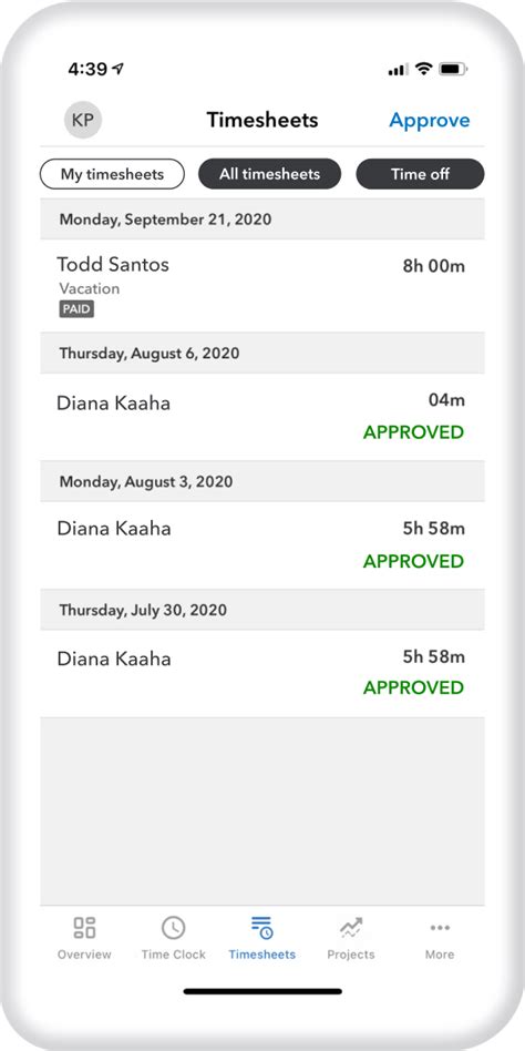 Image result for QuickBooks Time Mobile-App